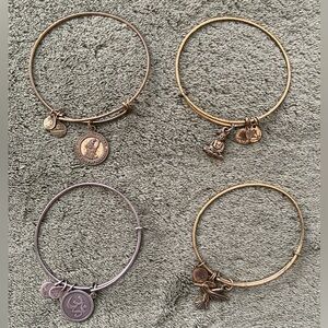Alex and Ani Gold and Silver Charm Bracelets